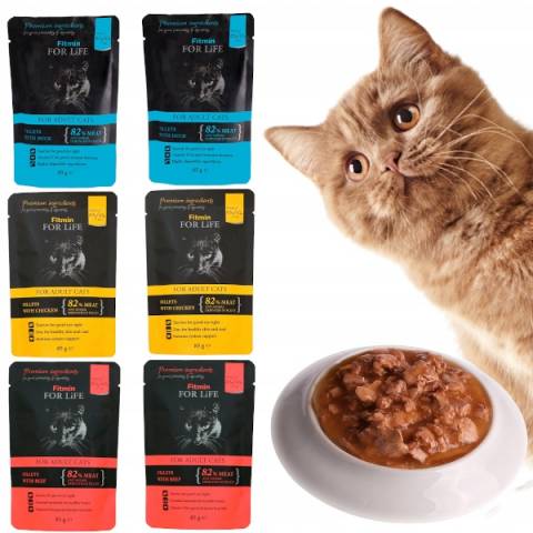 Zestaw fitmin pouch adult mix 85g x 30 sztuk