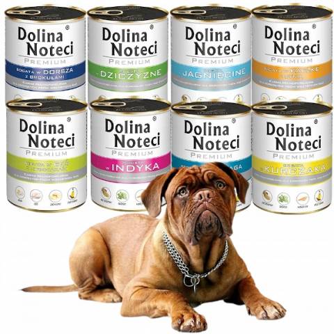 DOLINA NOTECI karma psa puszka MIX SMAKÓW 16x 800g