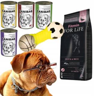 FITMIN dog For Life Duck & Rice 14kg + GRATISY