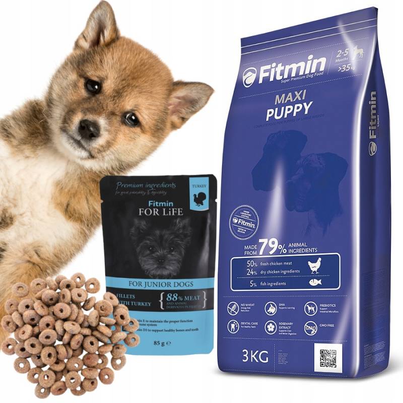 FITMIN Dog Maxi Puppy 3kg + GRATISY