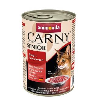 Animonda carny senior puszka wołowina i serce indycze 400 g
