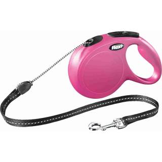 Flexi smycz new classic sznurek 8 m, rozm. m ,rózowa, 20kg fl-2832