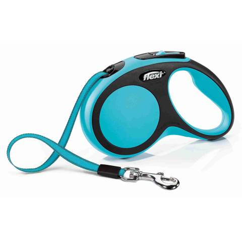Flexi smycz new comfort, taśma/ s, 5 m, niebieska fl-8100