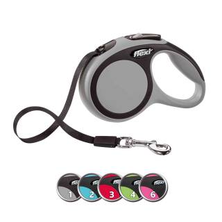 Flexi smycz new comfort, taśma/ s, 5 m, niebieska fl-8100