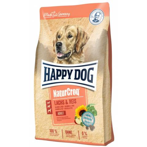 Happy dog naturcroq łosoś & ryż 12kg