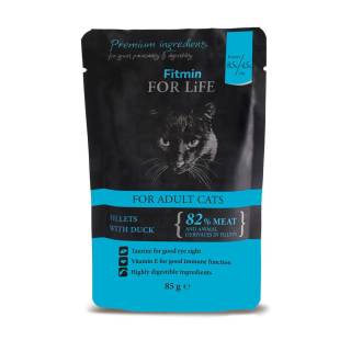 Fitmin cat for life pouch adult duck 85g