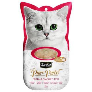 Kit cat purrpuree tuna & smoked fish (tuńczyk & wędzona ryba) kc-850 4x15g