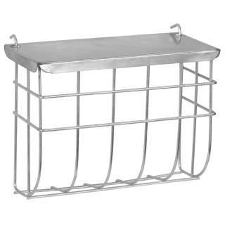 Kerbl metalowy paśnik na siano, z przykrywką, 17 x 7 x 13 cm 82857