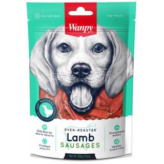 Wanpy lamb sausages 100g