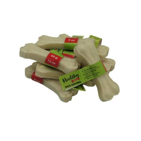 HEALTHY SNACK Kość prasowana biała 7,5cm [PB-107]