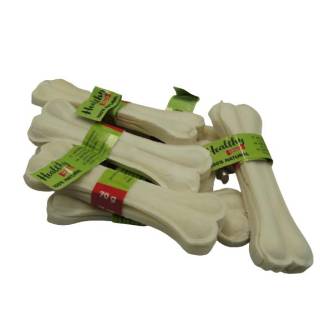 HEALTHY SNACK Kość prasowana biała 15cm [PB-110]