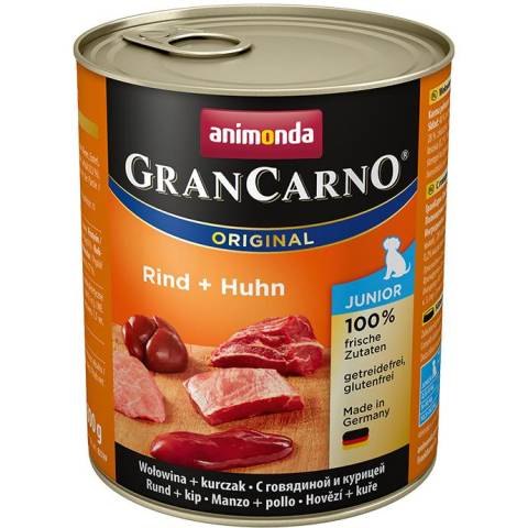 Animonda grancarno orginal junior puszki wołowina kurczak 800 g