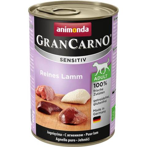 Animonda grancarno sensitive adult puszki czysta jagnięcina 400 g - wycofane