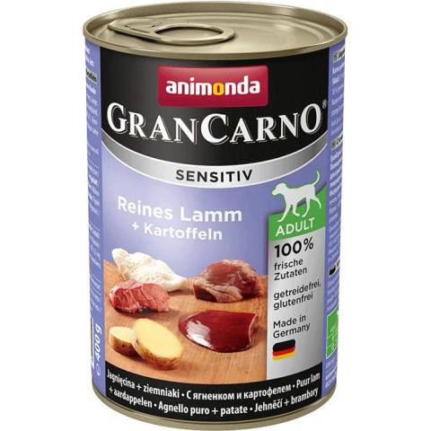 Animonda grancarno sensitive adult puszki czysta jagnięcina ziemniak 400 g