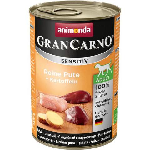 Animonda grancarno sensitive adult puszki czysty indyk ziemniak 400 g