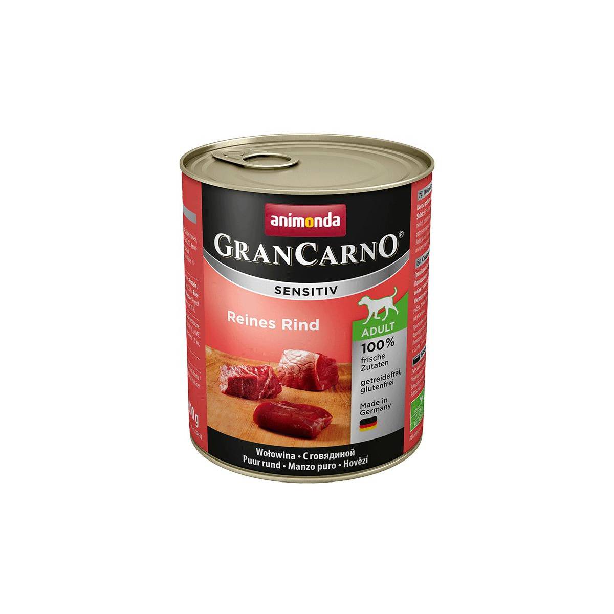 Animonda grancarno sensitive adult puszki czysta wołowina 800 g - wycofane