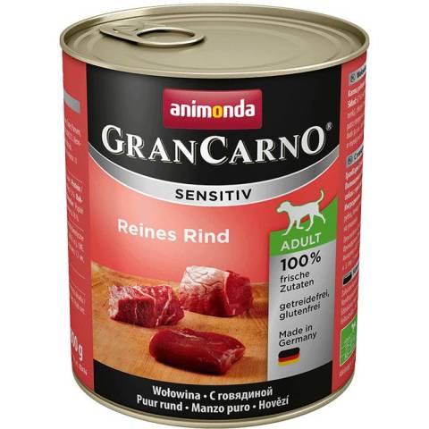 Animonda grancarno sensitive adult puszki czysta wołowina 800 g - wycofane