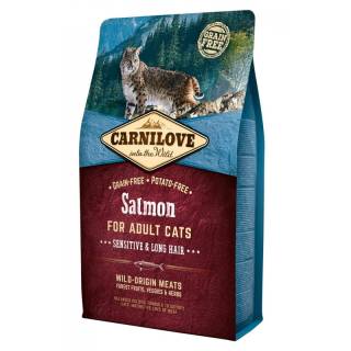 Carnilove cat salmon sensitive&long hair 6kg