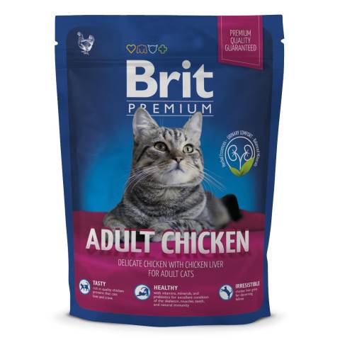 Brit premium cat adult chicken 800 g