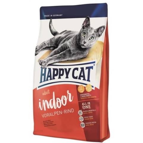 Happy cat fit & well indoor adult wołowina 1,4kg