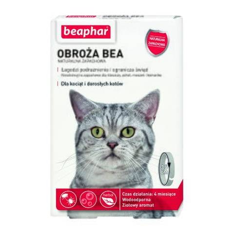 Beaphar obroża bea naturalna zapachowa dla kociąt i kotów  waga!!!