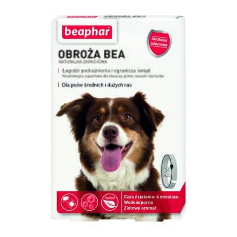 Beaphar obroża bea naturalna zapachowa dla psów m/l - obroża dla średnich i dużych psów waga!!!
