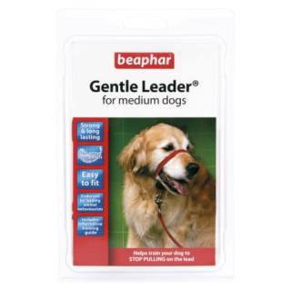 Beaphar gentle leader m - obroża średnia czerwona dla psów