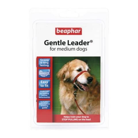 Beaphar gentle leader m - obroża średnia czerwona dla psów