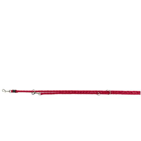 Trixie smycz regulowana cavo, l–xl: 2.00 m/o 18 mm, czerwona tx-143603