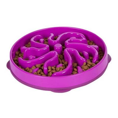 Fun feeder miska plastikowa spowalniająca jedzenie large fiolet 51003