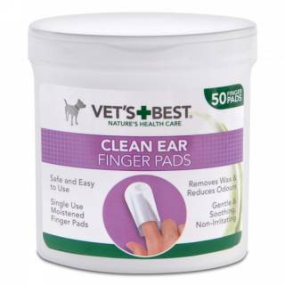 Vet's best czyściki do uszu napalcowe 80361 50szt