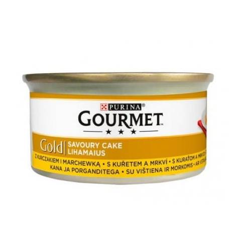 Gourmet gold - savoury cake z kurczakiem i marchewką 85g