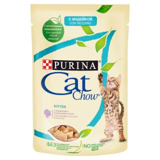 Purina cat chow kitten gij indyk cukinia 85g