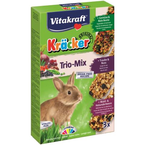 Vitakraft kracker 3szt d/królika owo leś/orze/warz