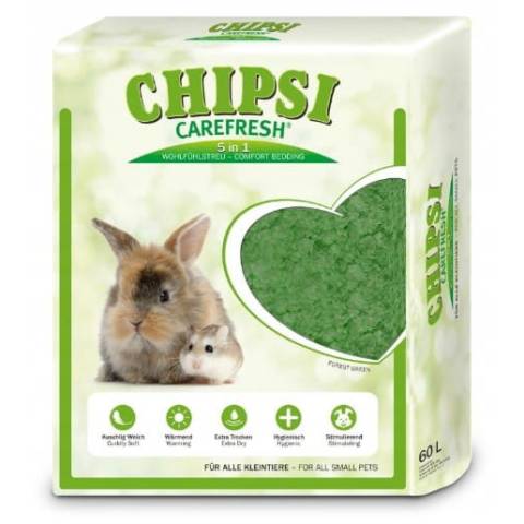 Chipsi carefresh forest green 60l, 4kg