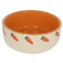 Zdjęcie produktu Kerbl miska ceramiczna, 750 ml, beżowo-pomarańczowa 81803