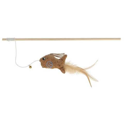 Kerbl wędka dla kota z rybką, 40 cm 81674