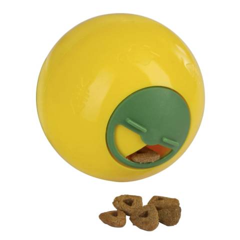 Kerbl zabawka snack ball, 7,5 cm, żółta 81642