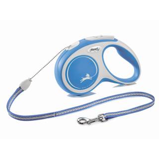 Flexi new comfort - smycz automatyczna dla psa, niebieska s 5m linka fl-2830