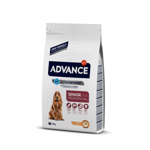 Advance medium senior - sucha karma dla psów seniorów ras średnich 3kg 553311