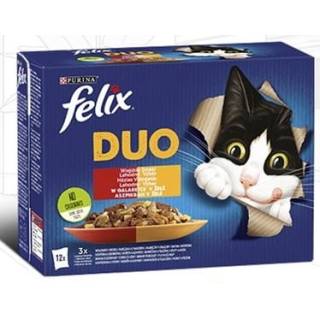Felix fantastic duo wiejskie smaki saszetki dla kota w galarecie (12x85g)