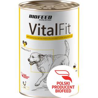 Biofeed vitalfit - puszka dla psów z drobiem 415g