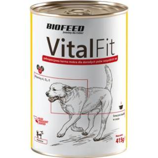 Biofeed vitalfit - puszka dla psów z wołowiną 415g