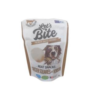 Brit let's bite meat snacks chicken squares venison 80g