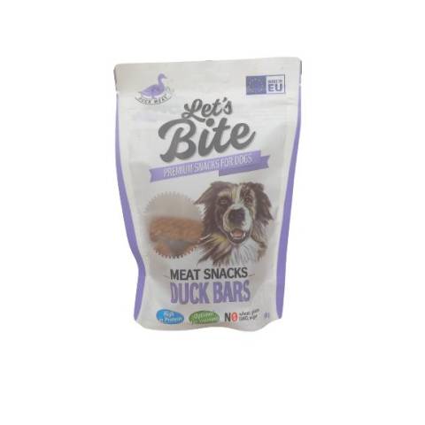 Brit let's bite meat snacks duck bars 80g