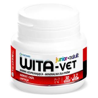 Eurowet wita-vet ca/p2 - suplement z witaminami dla psów 3,2g 30 tab.