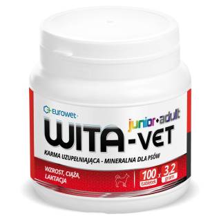 Eurowet wita-vet ca/p2 - suplement z witaminami dla psów 3,2g 100 tab.