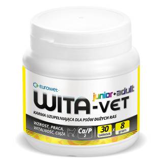 Eurowet wita-vet ca/p2 - suplement z witaminami dla psów 8g 30 tab.