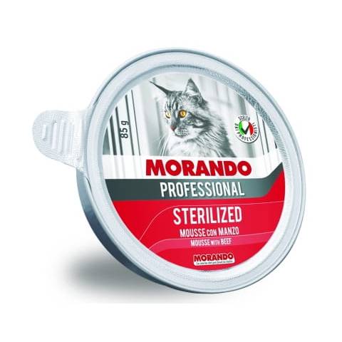Morando pro kot sterilized miseczka z wołowiną 85g