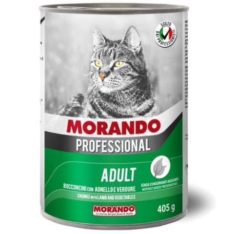 Morando pro kot kawałki z jagnięciną i warzywami 405g